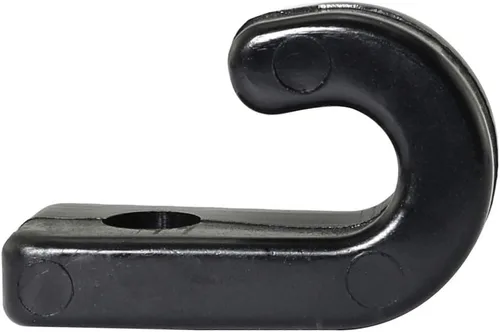 Miniatura 4 de RLECS 10 ganchos en J para kayak, gancho de nailon negro, ganchos elásticos en forma de J para seguridad, kayak, canoa, tabla de remo, accesorio