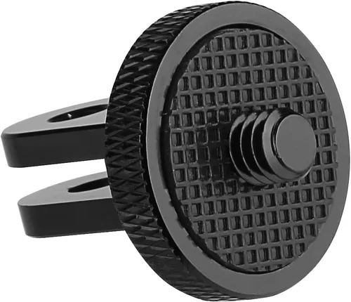 Miniatura 6 de Paquete de 6 adaptadores de trípode de cámara de aluminio de 1/4 "-20, compatible con cámaras de acción GoPro e Insta360, adaptador de montaje