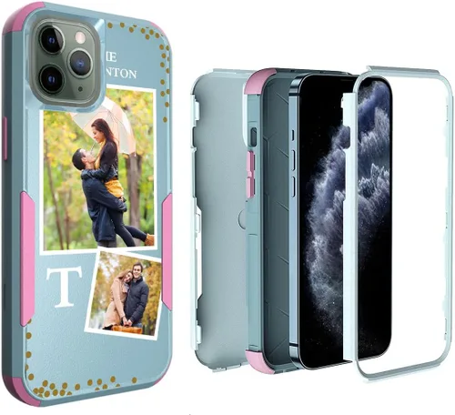 Miniatura 33 de Funda de fotos personalizada para iPhone 11 Apple Phone Plaid Collage - Imagen personalizada para hacer fotos en 3 híbridos gruesos resistentes