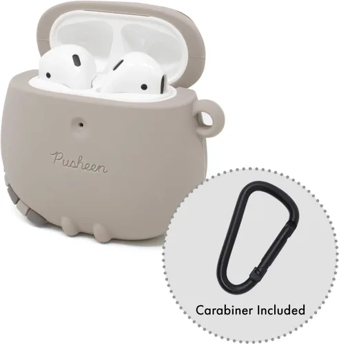 Miniatura 3 de iFace x Pusheen - Bonita funda protectora de silicona diseñada para AirPods 1/2, de pie + iFace x Pusheen Café Series Funda protectora de silicona