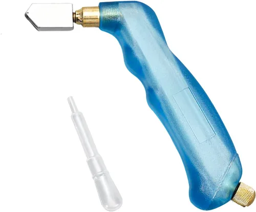 Miniatura 9 de NewShark Empuñadura de pistola de vidrio (0.19 pulgadas - 0.59 pulgadas), agarre ergonómico, herramienta de corte de vidrio de carburo de tungsteno