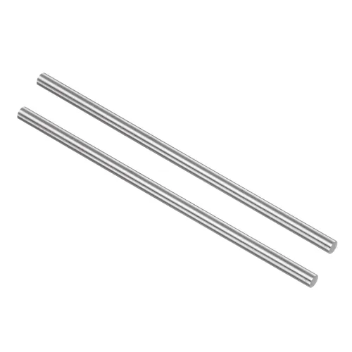 Miniatura 27 de uxcell 2 piezas varillas redondas de acero, 10 mm x 60 mm de acero de alta velocidad (HSS) Barra de torno herramienta, para eje, engranaje, taladro