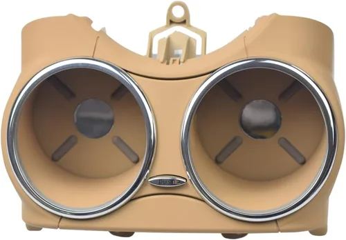 Para Mercedes-Benz CLS C219 CLS 280 300 350 500 550 2006-2011 Soporte para bebidas doble taza #A21968004148K67 / A2196800414 (beige)