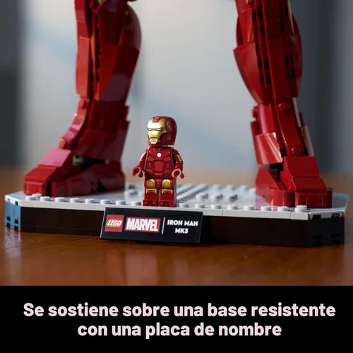 Miniatura 6 de LEGO Marvel Iron Man Mark 3 Edición de coleccionistas - Set de construcción de superhéroe posable con minifigura de Mark 3 para adultos, de 18 años