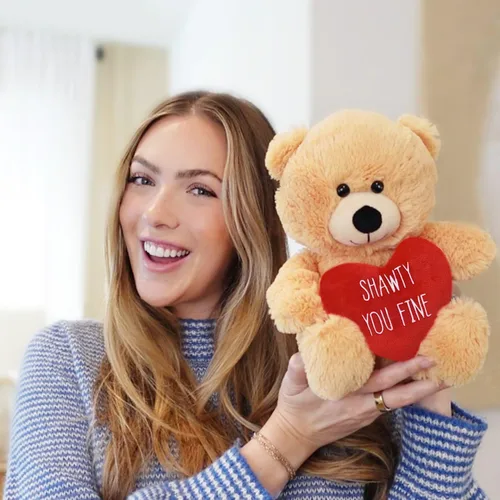 Miniatura 3 de Witty Enterprise Shawty You Fine - Oso de peluche de 10 pulgadas - Regalos para parejas para él - Divertido animal de peluche para novia, novio
