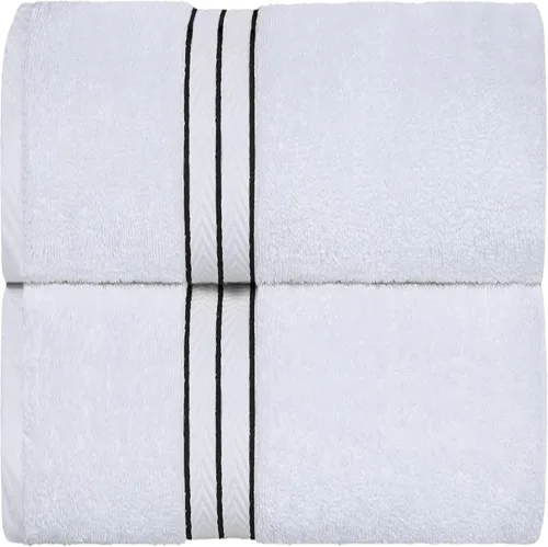 Miniatura 93 de Juego de toallas de baño de algodón turco ultra suave de Superior, juego de 2 piezas, toallas para la ducha, baño, artículos esenciales para el Latte