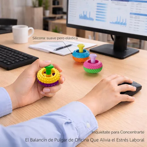 Miniatura 2 de Juguetes sensoriales de silicona para niños y adultos, 4 juguetes sensoriales para aliviar el estrés para autismo, TDAH, ansiedad, artilugios