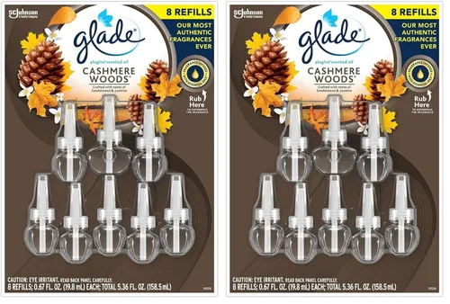 Miniatura 2 de Glade - Repuestos de aceite perfumado enchufables, Cashmere Woods, peso neto de 5.36 onzas líquidas, 5.36 onzas líquidas