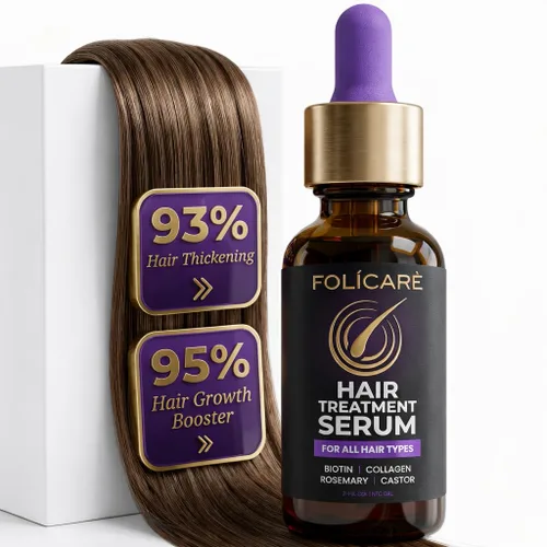 Suero para el crecimiento del cabello y suero espesante con biotina y aceite de romero, tratamiento multibeneficio para adelgazar el cabello,