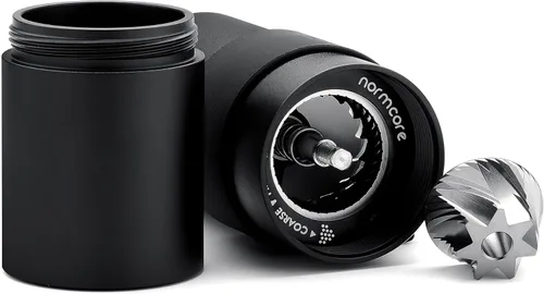 Miniatura 5 de Normcore Molinillo de café manual V2 – Molinillo de café manual con rebaba cónica contemporánea de acero inoxidable de 1.496 in – Ajustes ajustables