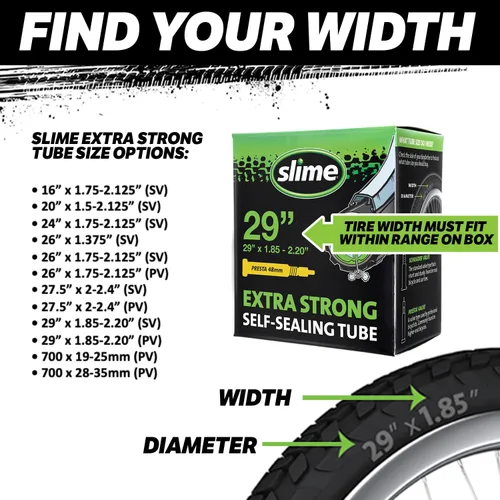 Miniatura 5 de Slime Tubo autosellante extrafuerte de 700 x 28-35mm Presta