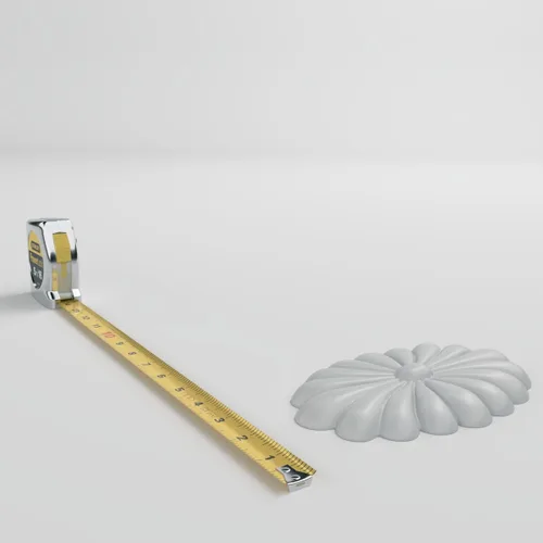 Miniatura 6 de Ekena Millwork ROS04MA Madrid Roseta ovalada, 4 3/8"W x 6 3/4"H x 3/4"P, imprimado