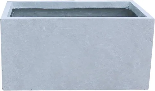 Miniatura 7 de Kante Macetero rectangular de hormigón de 23.2 pulgadas de largo, macetas grandes para interiores y exteriores con orificio de drenaje y tapón