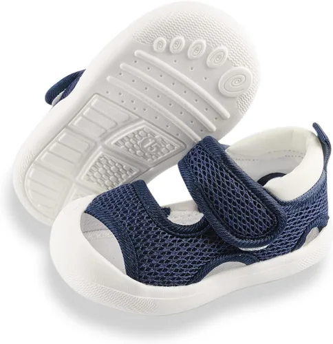 RVROVIC Sandalias deportivas para niños y niñas, puntera abierta, suela de goma transpirable, zapatos de agua para la playa