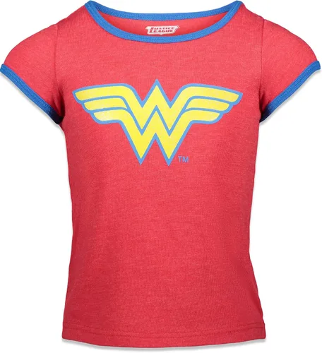 Miniatura 4 de DC Comics Liga de la Justicia Batgirl Super Girl Wonder Woman - Paquete de 3 camisetas para niños pequeños a grandes