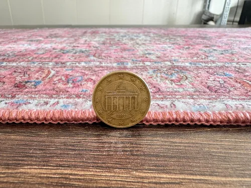 Miniatura 348 de GLN Rugs Traditional Collection - Alfombra de felpilla lavable a máquina, tradicional lavable, antideslizante, alfombra de felpilla de pelo corto