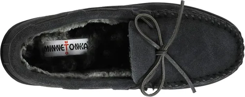 Miniatura 5 de Minnetonka - Pantuflas con suela rígida y forro de pelo para hombre