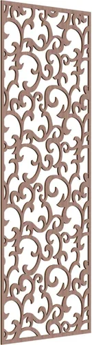 Miniatura 101 de Wheatland Paneles de pared decorativos de madera con calado, 9 3/8 pulgadas de ancho x 24 3/8 pulgadas de alto x 1/4 de alto, nogal