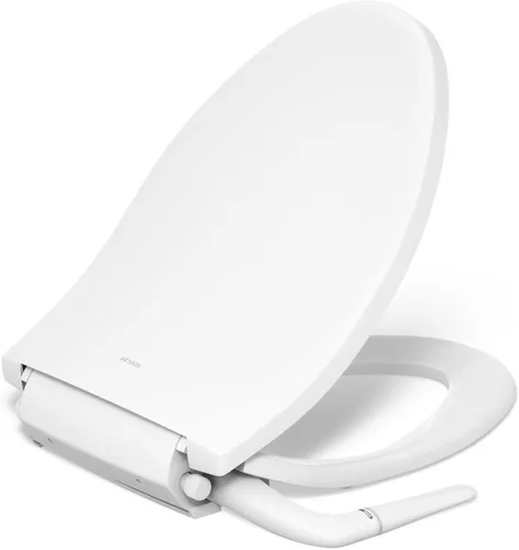 Miniatura 9 de Kohler PureWash M250 Asiento de Inodoro Bidé Alargado Manual, Blanco, Tapa de Cierre Silencioso Previene Portazos, Agua Fría, Instalación Fácil