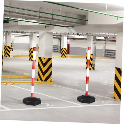 Miniatura 5 de Marcadores de entrada de bolardo de seguridad Bolardo de tráfico poste delineador poste con base Conos de tráfico de plástico Conos de tráfico