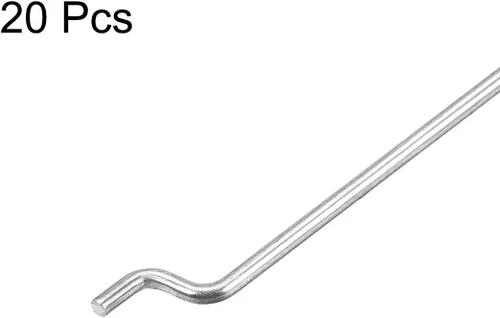 Miniatura 3 de uxcell Piezas de acero de 0.047 in x 5.512 in (5,5 pulgadas) para reemplazo de barras de empuje y tracción en Z (paquete de 20)