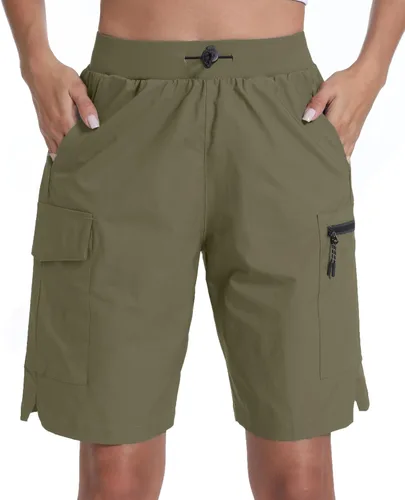 Miniatura 8 de Pantalones cortos de senderismo para mujer, de secado rápido, ligeros, para viajes, atletismo