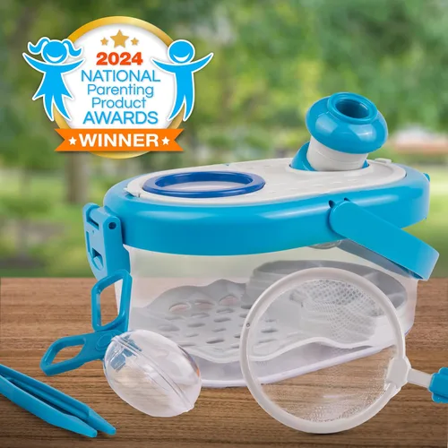Miniatura 7 de Kit para atrapar insectos National Geographic para niños - Hábitat de insectos para niños con visor magnificado, atrapainsectos, pinzas y guía
