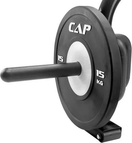 Miniatura 9 de CAP Barbell Barra de trampa abierta Deluxe - Barra hexagonal y de encogimiento para pesas olímpicas y estándar