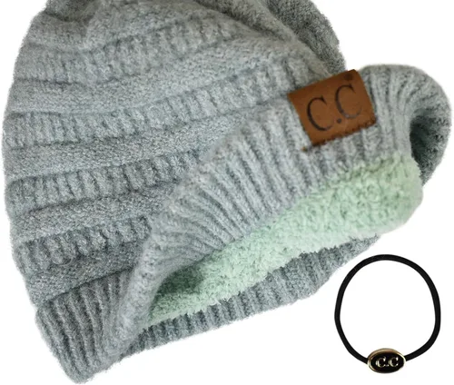 Miniatura 462 de C.C Trendy Warm Chunky Soft Stretch Cable Knit Beanie
