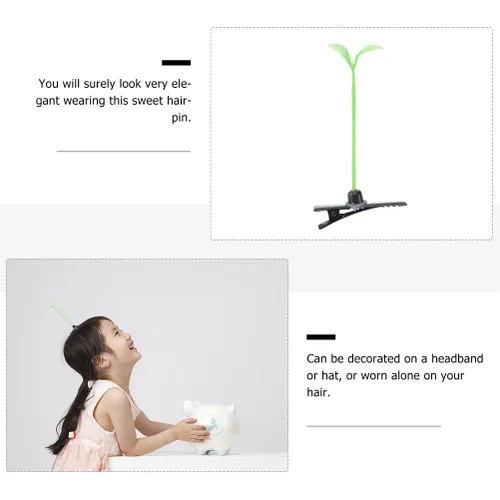 Miniatura 2 de HANABASS 100 clips para rave, horquillas para rave, horquillas para plantas pequeñas, divertidas y lindas pasadores de hierba de primavera