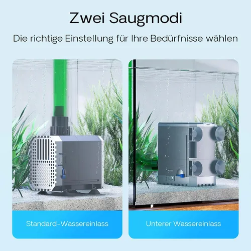 Miniatura 6 de SunSun Grech Bomba de agua sumergible para acuario, bomba silenciosa para tanque de peces con flujo ajustable para agua dulce, agua salada