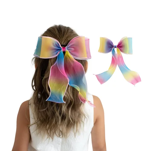 Miniatura 17 de 2 pinzas para el cabello con lazo grande para niñas y mujeres, accesorio elegante para el cabello para cumpleaños, uso diario, vacaciones y fiestas