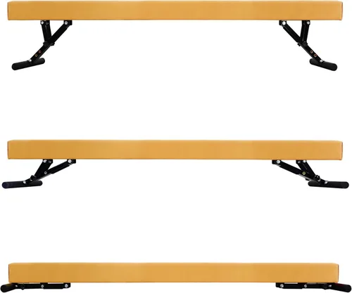 Miniatura 25 de FC Funcheer - Viga de equilibrio ajustable para niños - Viga de gimnasia de 8 pies - Viga de piso alto y bajo para todos los niveles de gimnasia