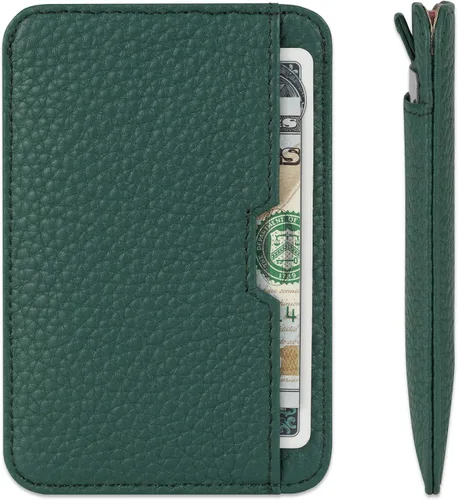 Miniatura 35 de Vaultskin CHELSEA - Cartera de piel delgada con bloqueo RFID para hombre, tarjetero minimalista con bolsillo frontal