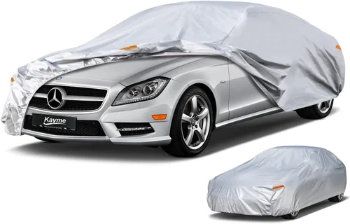 Miniatura 105 de Kayme - Cubierta completa impermeable de 6 capas para automóvil, apta para todo clima, protección para exteriores contra lluvia, rayos ultravioleta