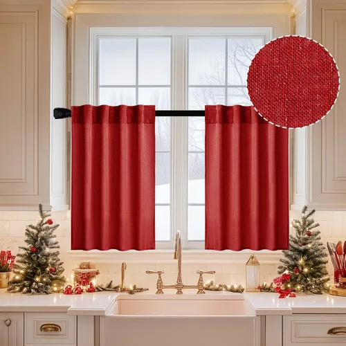 Miniatura 27 de MIULEE Cortinas de lino blanco de 108 pulgadas de largo para dormitorio, sala de estar, cortinas de ventana con textura de lino suave y grueso, Lino