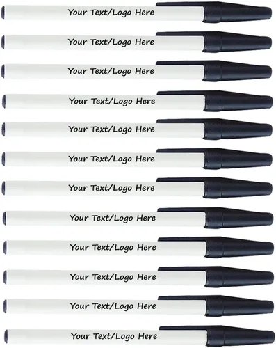 Bolígrafos personalizados con tu logotipo o texto personalizado, paquete de 500 unidades a granel para negocios, fiestas y eventos, bolígrafos