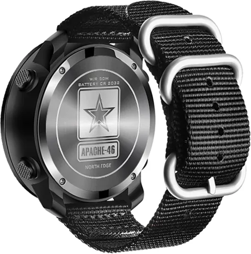 Miniatura 2 de Relojes tácticos para hombres, digitales de supervivencia al aire libre, militar, rock, sólidos, con banda duradera, rastreador de pasos, podómetro