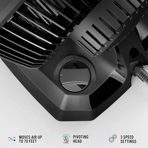 Miniatura 2 de Vornado Ventilador circulador de aire para toda la habitación con 3 velocidades, color negro