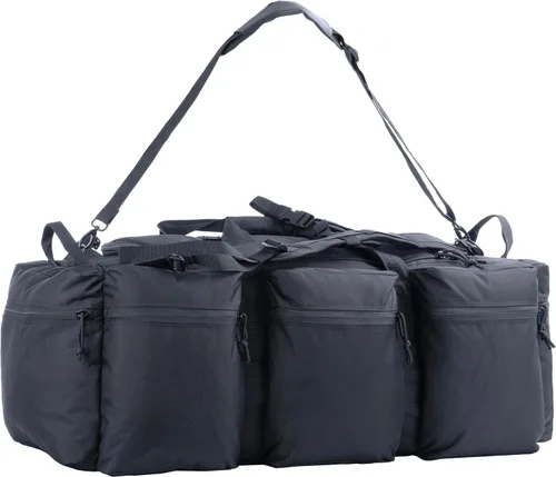 Miniatura 17 de Bolsa de lona militar grande de 100 L, bolsa de lona para despliegue, equipo deportivo, bolsa de equipaje de viaje con correas desmontables para AT