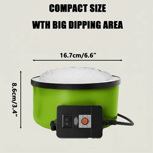 Miniatura 2 de Olla eléctrica de pegamento para manualidades con pellets de 1 libra, temperatura ajustable de 225-400 °F, olla caliente de 5.4 fl oz, diámetro