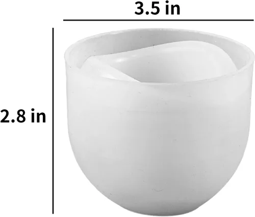 Miniatura 3 de Moldes de silicona curvos para velas, recipientes en forma de huevo, moldes de cemento de resina, moldes de cemento de hormigón, recipientes de vela