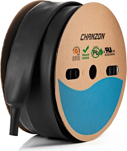 Miniatura 69 de Chanzon - Tubo termorretráctil de relación 3:1, 1-1/4" (30mm), grado marino, con revestimiento adhesivo impermeable, rollo de 4 pies