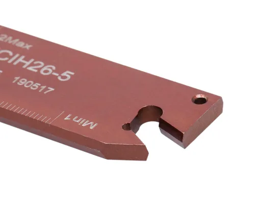 Miniatura 11 de Accusize Industrial Tools para insertos GTN-2, ancho 0.087–0.094 pulgadas, altura 0.75 pulgadas, NCIH19-2 Hoja ajustable de parada positiva
