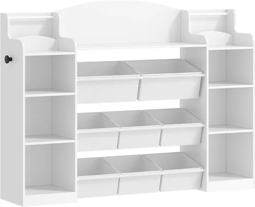 Miniatura 9 de Hzuaneri Organizador de almacenamiento de juguetes, estante de juguetes con 8 contenedores de almacenamiento, almacenamiento de sala