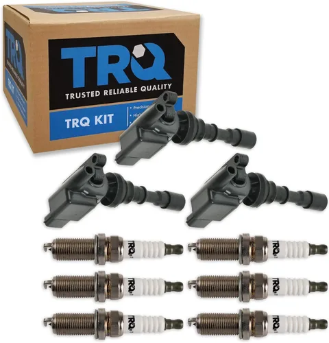 Miniatura 35 de Kit de Bobina de Encendido y Bujía TRQ 8 Piezas Bujías de Iridio Compatibles con Mercedes-Benz C250 2012-2015 y SLK250 2012-2015