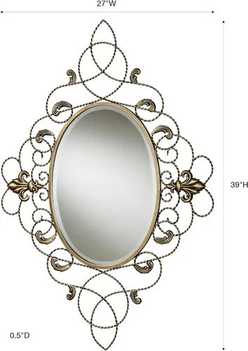 Miniatura 3 de Touch of Class Kirkland Espejo de pared dorado