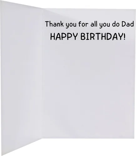 Miniatura 3 de GIFTING GIGGLES Divertida tarjeta de feliz cumpleaños para papá – de hijo, hija, niños, hijos, todos nosotros – Gran regalo de feliz cumple