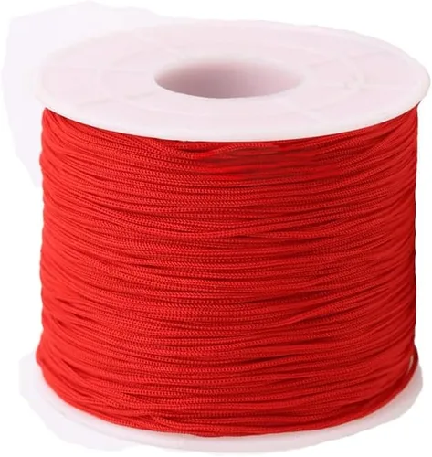 Miniatura 26 de Cordón de nailon de 0.020 in, hilo de ajuste para nudos chinos, collares, joyería, macramé, cuentas, pulseras de 150 yardas (azul)