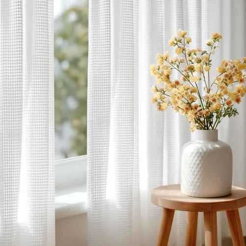 Miniatura 18 de Deconovo Oeko-TEX - Cortinas con estampado de lámina transparente con certificación Oeko-TEX, 2 paneles, ojales en la parte superior, elegantes